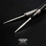 Náhradné hroty do steel šípok Condor Break Point, drážkované, strieborné, 32mm - 3ks