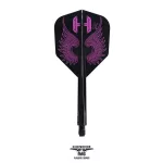 Letky na šípky Condor AXE Flap Wings čierne, Small letky a midi násadky