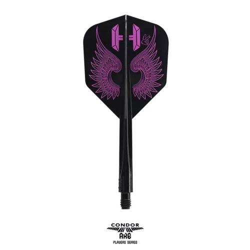 Letky na šípky Condor AXE Flap Wings čierne, Small letky a midi násadky