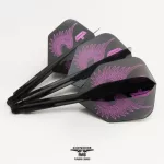 Letky na šípky Condor AXE Flap Wings čierne, Small letky a midi násadky