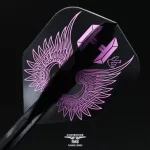 Letky na šípky Condor AXE Flap Wings čierne, Small letky a midi násadky