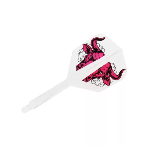 Letky na šípky Condor AXE Aussie Bull priehľadné, small letky a dlhé násadky