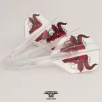 Letky na šípky Condor AXE Aussie Bull priehľadné, small letky a dlhé násadky