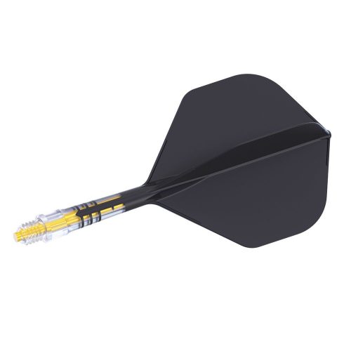 Cuesoul ROST T19 čierno-žlté, No2 letky, carbon násadky veľkosť 1