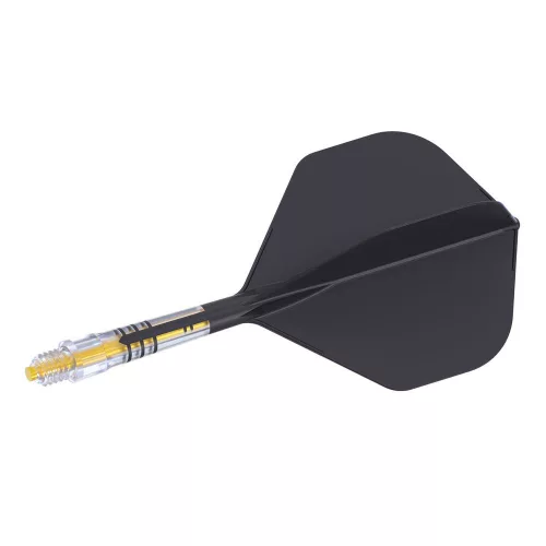 Cuesoul ROST T19 čierno-žlté, No2 letky, carbon násadky veľkosť 2