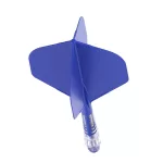 Cuesoul ROST T19 modro-priehľadné, No2 letky, carbon násadky veľkosť 2