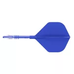 Cuesoul ROST T19 modro-priehľadné, No2 letky, carbon násadky veľkosť 4