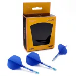 Cuesoul ROST T19 modro-priehľadné, No6 letky, carbon násadky veľkosť 6