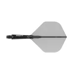 Cuesoul ROST 77 priehľadné čierne, No2 letky a krátke násadky