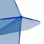 Cuesoul ROST 77 priehľadné modré, No2 letky a dlhé násadky