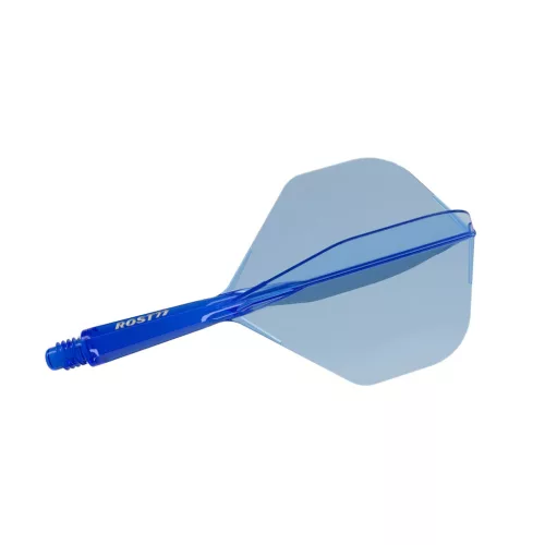 Cuesoul ROST 77 priehľadné modré, No2 letky a krátke násadky