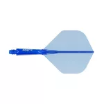 Cuesoul ROST 77 priehľadné modré, No2 letky a krátke násadky