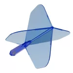 Cuesoul ROST 77 priehľadné modré, No2 letky a krátke násadky