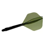 Cuesoul ROST 77 priehľadné zelené, No2 letky a dlhé násadky