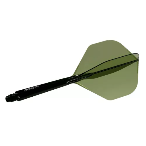 Cuesoul ROST 77 priehľadné zelené, No2 letky a dlhé násadky