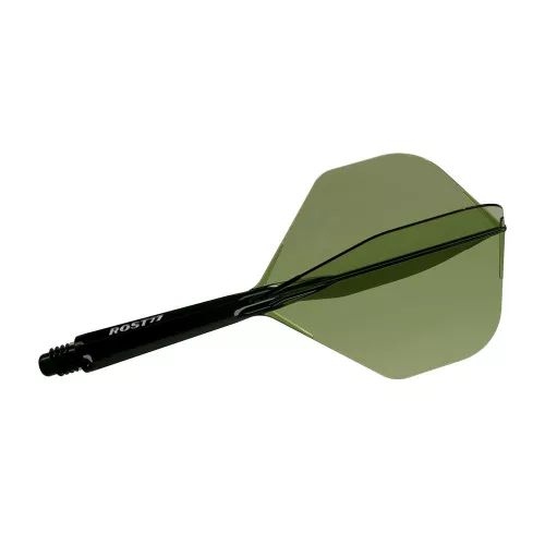 Cuesoul ROST 77 priehľadné zelené, No2 letky a stredné násadky