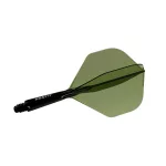 Cuesoul ROST 77 priehľadné zelené, No2 letky a krátke násadky