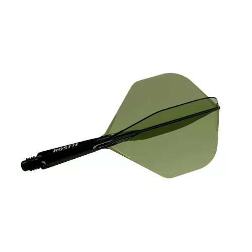 Cuesoul ROST 77 priehľadné zelené, No2 letky a krátke násadky