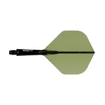 Cuesoul ROST 77 priehľadné zelené, No2 letky a krátke násadky