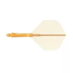 Cuesoul ROST 77 priehľadné oranžové, No2 letky a krátke násadky