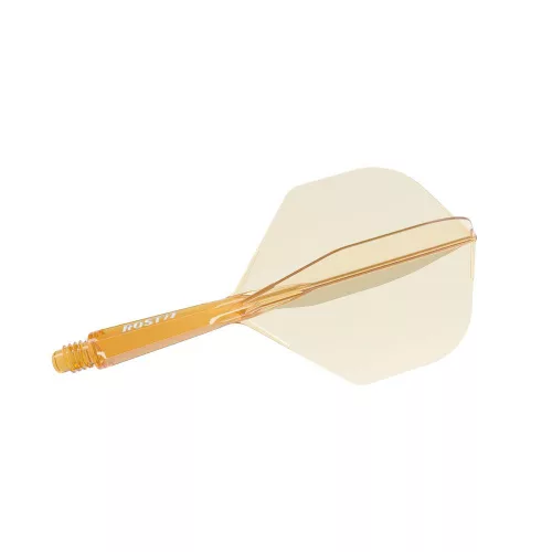 Cuesoul ROST 77 priehľadné oranžové, No6 letky a krátke násadky