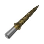 Hroty na steel šípky Cuesoul Touch Point II Slash Cut Rings sivé 33mm 3ks