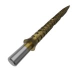 Hroty na steel šípky Cuesoul Touch Point II Slash Cut Rings sivé 41mm 3ks