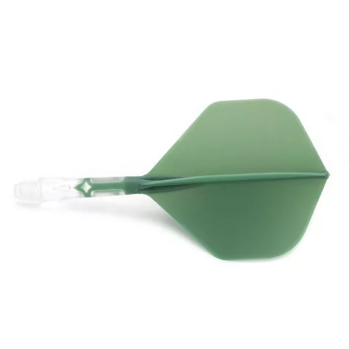 Cuesoul ROST T19 priehľadno-zelené, No2 letky a krátke násadky