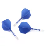 Cuesoul ROST T19 priehľadno-modré, No2 letky a dlhé násadky