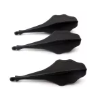 Letky na šípky Cuesoul TRAJ AK8 Cloud tvar, čierne