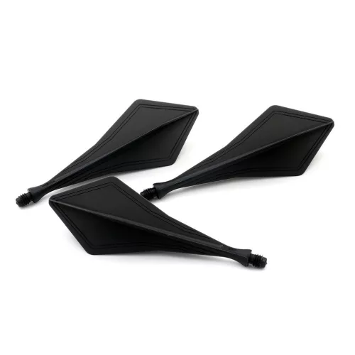 Letky na šípky Cuesoul TRAJ AK8 Diamond tvar, čierne