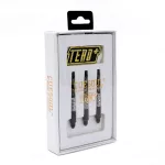 Násadky na šípky Cuesoul TERO+ AK7P čierne, dĺžka 44mm (C)