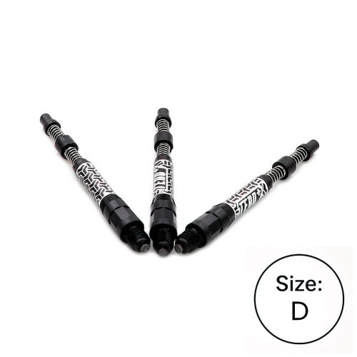 Násadky na šípky Cuesoul TERO+ AK7P čierne, dĺžka 47mm (D)