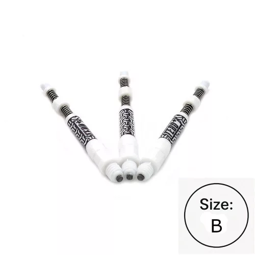 Násadky na šípky Cuesoul TERO+ AK7P biele, dĺžka 40mm (B)