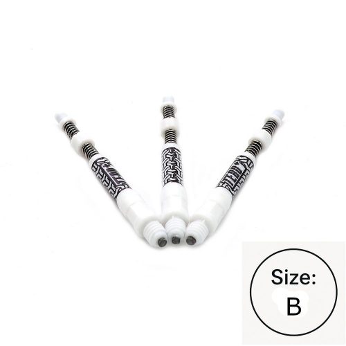 Násadky na šípky Cuesoul TERO+ AK7P biele, dĺžka 40mm (B)
