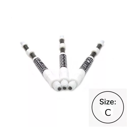 Násadky na šípky Cuesoul TERO+ AK7P biele, dĺžka 44mm (C)