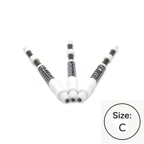 Násadky na šípky Cuesoul TERO+ AK7P biele, dĺžka 44mm (C)