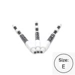 Násadky na šípky Cuesoul TERO+ AK7P biele, dĺžka 50mm (E)