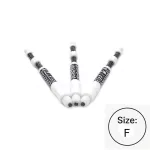 Násadky na šípky Cuesoul TERO+ AK7P biele, dĺžka 53mm (F)