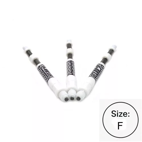 Násadky na šípky Cuesoul TERO+ AK7P biele, dĺžka 53mm (F)