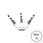 Násadky na šípky Cuesoul TERO+ AK7P biele, dĺžka 57mm (G)