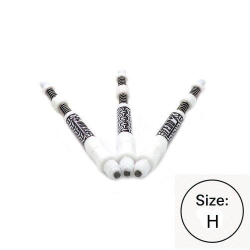 Násadky na šípky Cuesoul TERO+ AK7P biele, dĺžka 64mm (H)