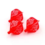 Letky na šípky Cuesoul TERO AK4, červené kvetinový vzor, štandard