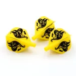 Letky na šípky Cuesoul TERO AK4, žlté kvetinový vzor, štandard