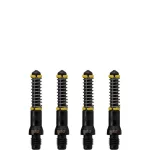 Násadky na šípky Cuesoul TERO AK7 čierne, dĺžka 25mm (A)