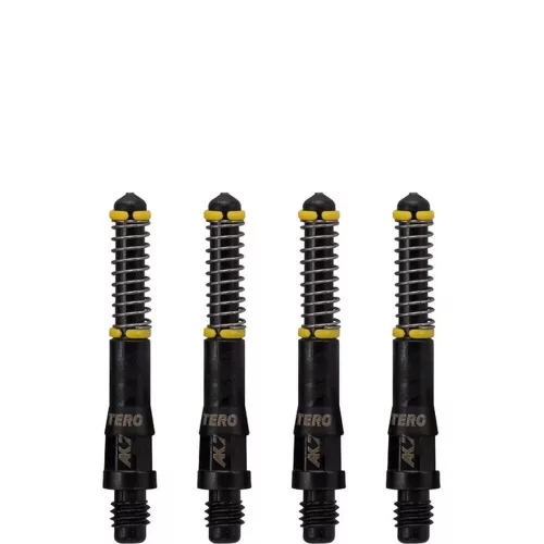 Násadky na šípky Cuesoul TERO AK7 čierne, dĺžka 32mm (B)