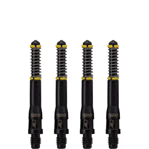 Násadky na šípky Cuesoul TERO AK7 čierne, dĺžka 37mm (D)