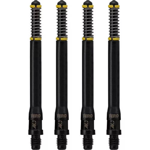 Násadky na šípky Cuesoul TERO AK7 čierne, dĺžka 53mm (H)