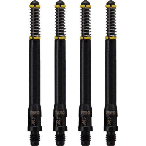Násadky na šípky Cuesoul TERO AK7 čierne, dĺžka 53mm (H)