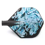 Letky na šípky Cuesoul TERO AK4 štandardné, čierne s bielym motívom tigra